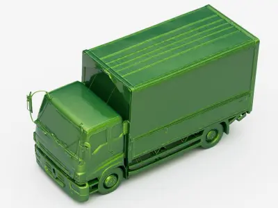 Cargo box truck 3d model 3D model