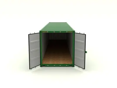 Shipping Container Evergreen 3D model purchase