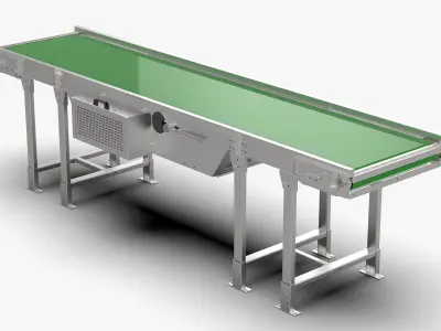 Logistics Conveyor Belt 3D model