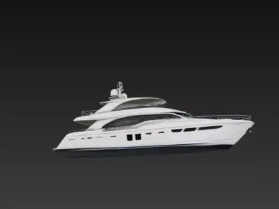 Modern Luxury Motor Yacht Superyacht 3D print model