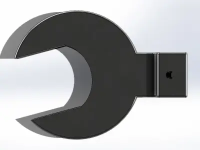 Open End 55mm 3D model