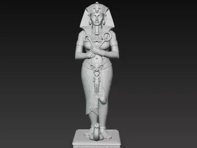 Egyptian Goddess Statue Ancient Egypt Sculpture 3D Model 3D print model