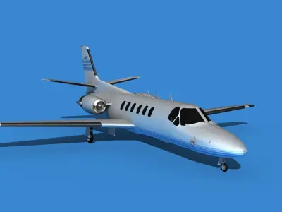 Cessna Citation 550 II Bravo V03 3D model