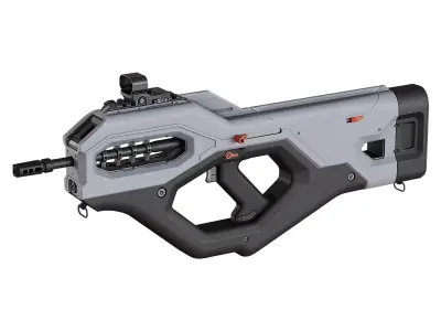 Orion - Sci-Fi Submachine Gun Low-poly 3D model