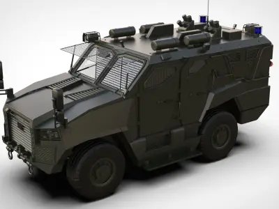 BMC Vuran Low-poly 3D model