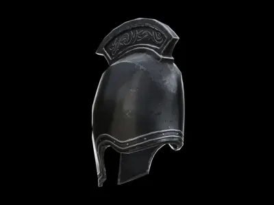 Warrior Helmet Low-poly 3D model buy