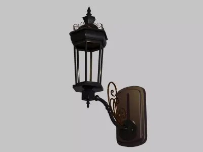 Vintage Wall Lantern 3D model