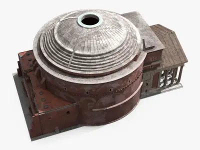 Ancient Roman Pantheon Building 3D model