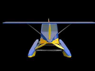 Helicopter Version2 Low-poly 3D model