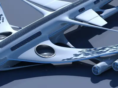 Future Airliner 3D 3D model