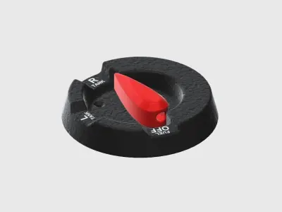 Piper PA28 Fuel Selector for Flight Simulator 3D print model