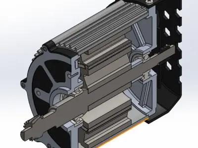 1200W Electric BLDC Motor For Boat 3D model