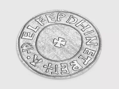 -Viking Silver Penny- 3D model