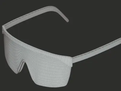 Safety glasses 3D model Low-poly 3D model purchase