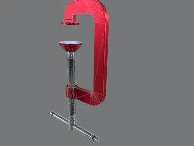 Clamp tool Low-poly 3D model
