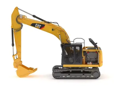 Small Excavator 316E 3D model