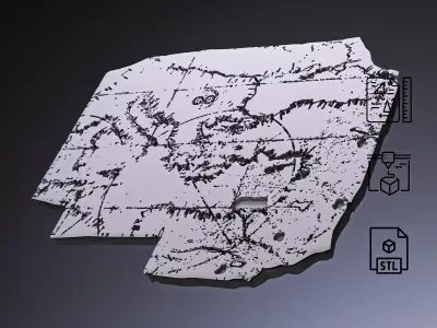 Cortona Chart Map RoZ 3D print model