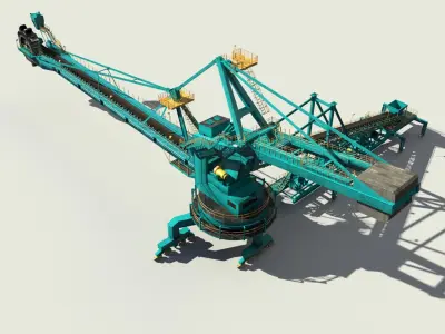 Stacker Reclaimer 3D model get