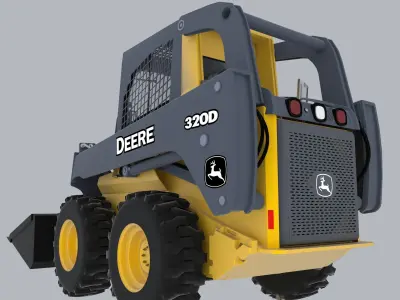 Skid Steer Loader 3D model