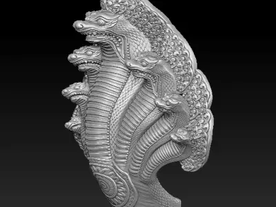 Dragon Cambodia Naga 3D print model  3D print model