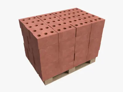 Construction Materials Collection Low-poly 3D model