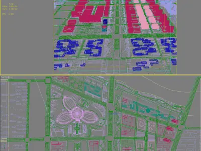 Architecture city 3D model shop