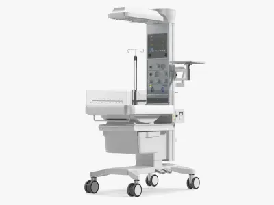 BQ80 Infant Radiant Warmer Unit White 3D model