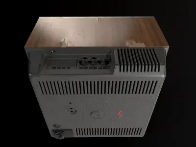 Soviet TV Vesna 304 Low-poly 3D model