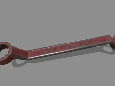 wrench Low-poly 3D model 31