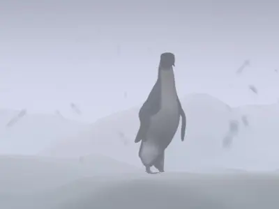 Penguin Rigged 3D model