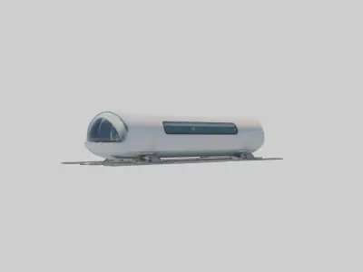 Hyperloop Transportat 1 Low-poly 3D model