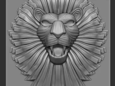 Lion head  3D print model