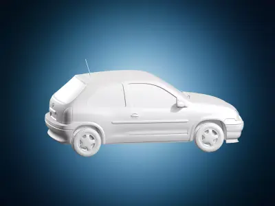 Compact Opel Corsa Hatchback Vehicle Model 3D print model