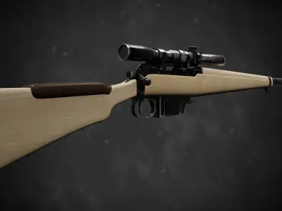 L42A1 Sniper Rifle 3D model purchase
