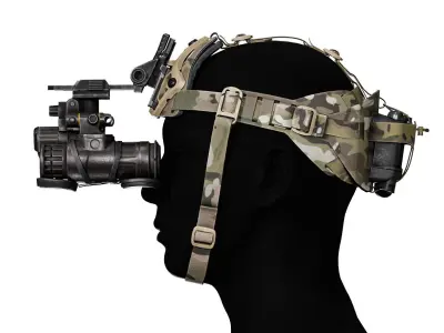 TRACER TACTICAL NVG HEAD HARNESS Low-poly 3D model