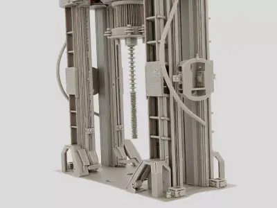 Industrial Hydraulic Press Frame for 3D print 3D model