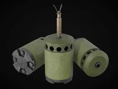 Sprengen Mine 1935 Low-poly 3D model
