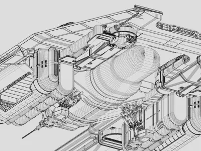 U-Wing Vehicle 3D model