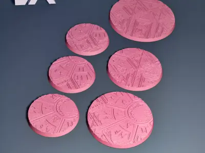 HD Base Set 32 - Profane Temple 3D print model