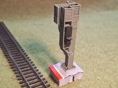 Deutsche Bahn Single Signal Bridge Mod2 1-87 FDM color 3D print model