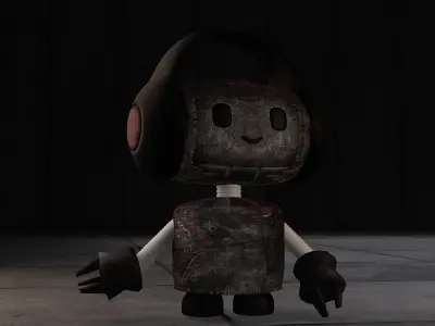 Robot charactor  Free low-poly 3D model