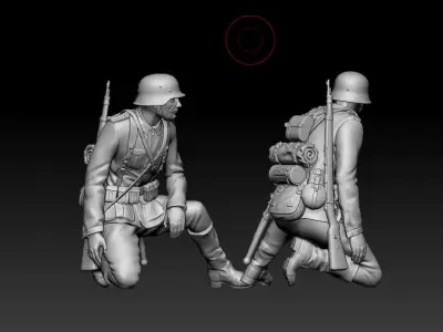 German soldier 3D print model 7