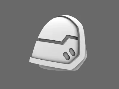 Space Knights V7 Iron Eagle Shoulder Pads 3D print model