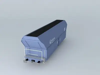 ERR - Coal Hopper - Falns - Veolia Livery Free 3D model