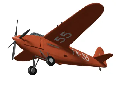 Koolhoven FK55 3D model purchase