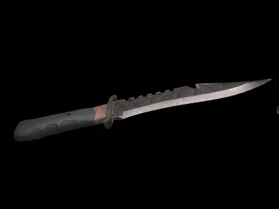 Low-poly Knife Low-poly 3D model purchase