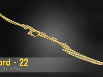Sword-22 Low-poly 3D model