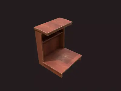 Old Pew Low-poly 3D model