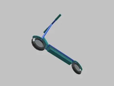 Low Poly Scooter 01 Low-poly 3D model