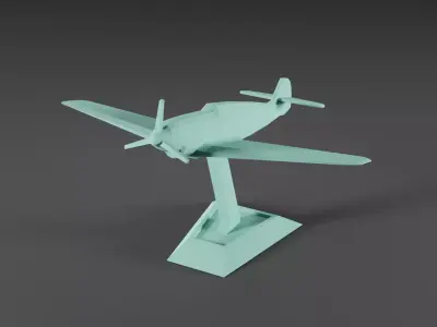 BF 109 Plane Free 3D print model